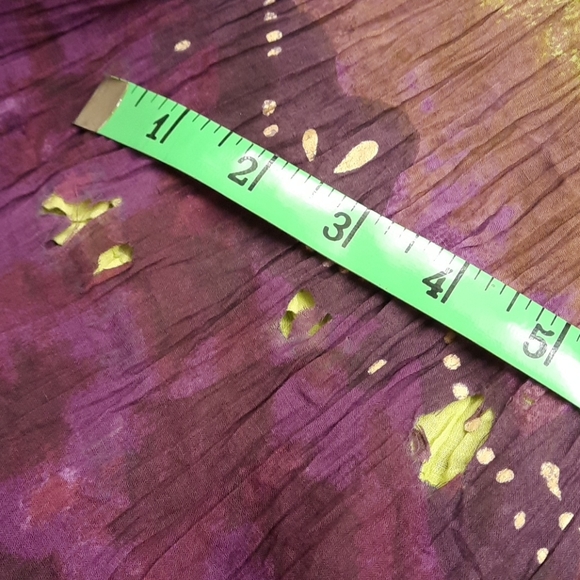 NWT, Chaudry KC Sports Purple Hand Dyed Skirt (flaws) - Picture 11 of 12